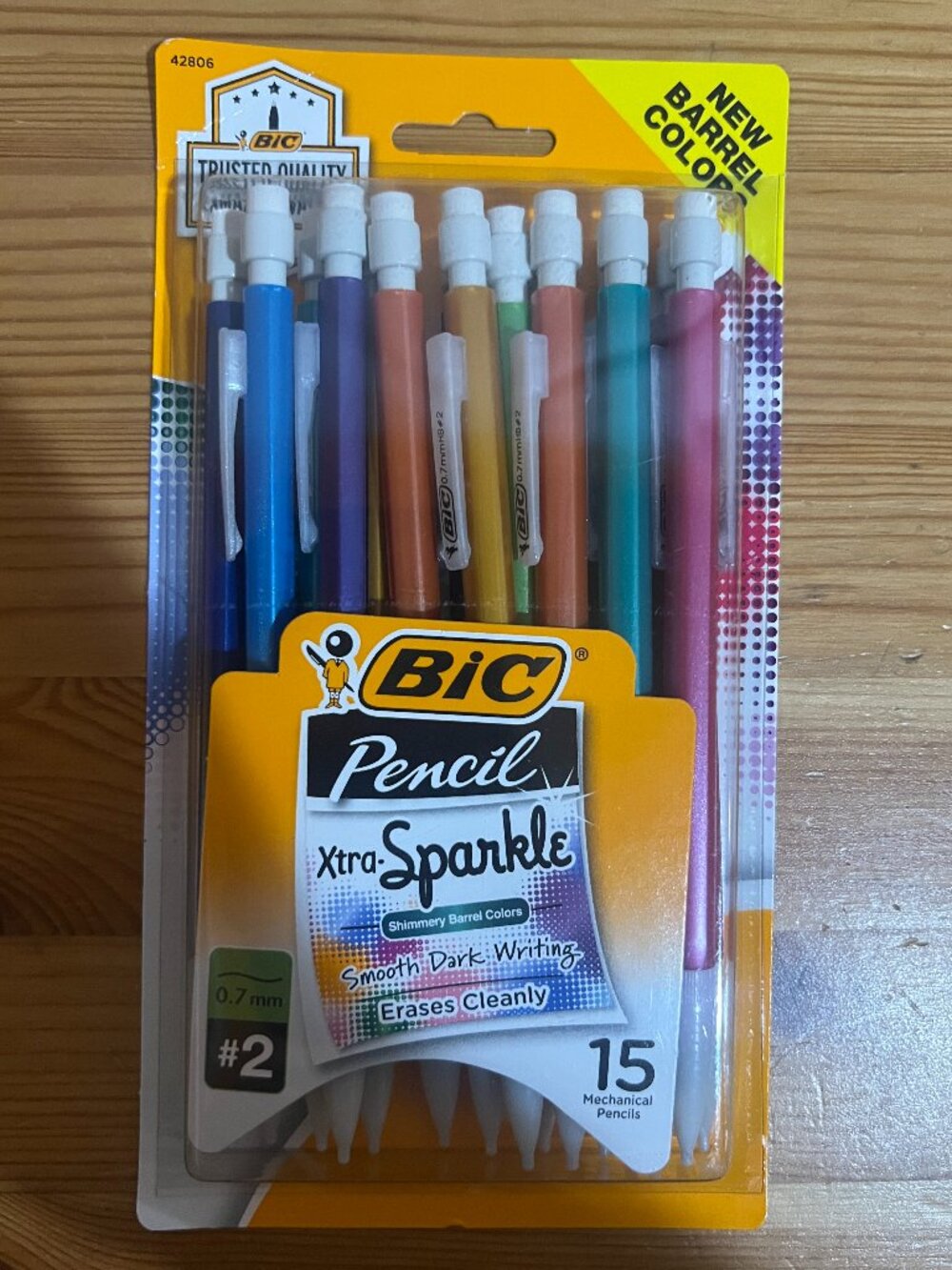 BIC Xtra Sparkle No. 2 Mechanical Pencils with Erasers (15-pack) Brand New $10